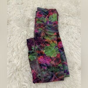 Lululemon Athletica Multicolor Floral Wunder Train HR Tight 25"